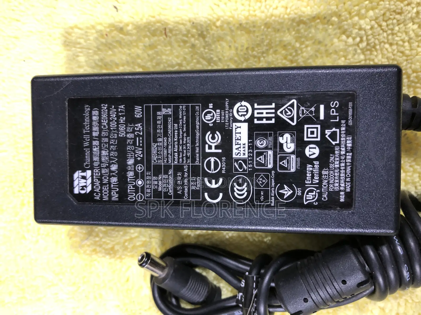 CWT Ac Adapter 24v. 2.5a 60w