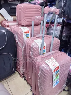Early Bird 4pcs Set Plastic Rubber Suitcase