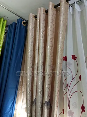 Good Man 2 PCS Brown Color Curtains