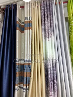 Dark Blue 2 PCS Curtains