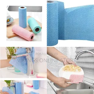 Reusable Non-Woven Cleaning Cloth Roll for Kitchen and Household