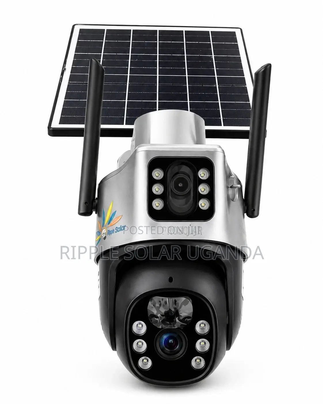 Solar CCTV Camera Dual Lens V380 4g Outdoor Security Kampala