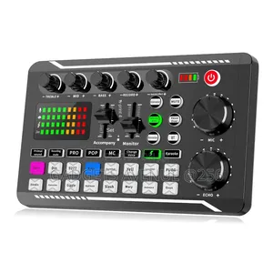Live Sound Card and Audio Mixer, Versatile Device Used for Recording