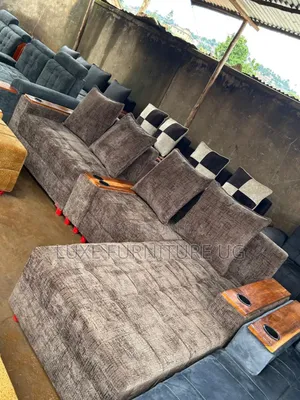 Browish L Sofa/ Back Cushioned