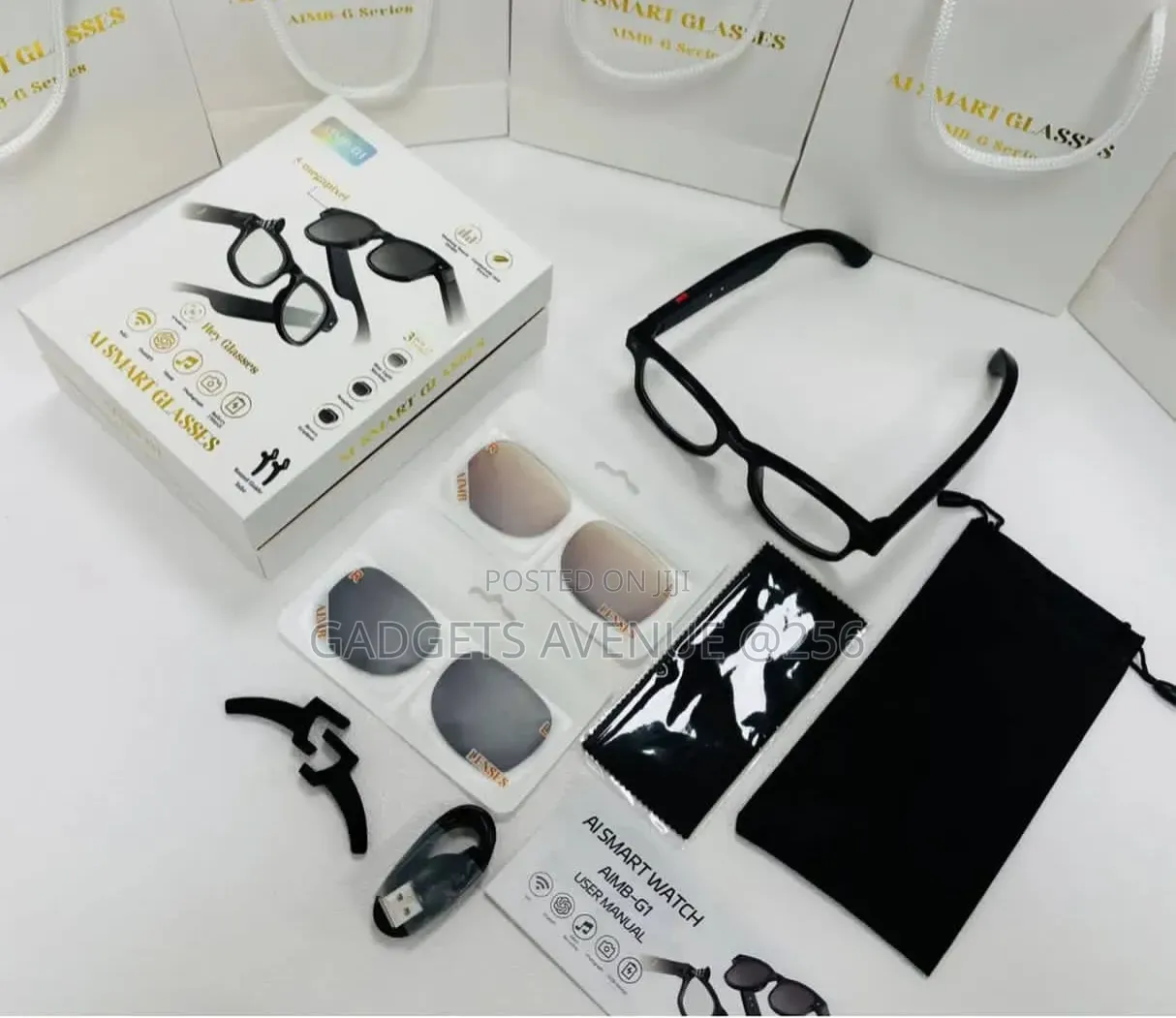 Ai Smart Glasses With A Camera And Bluetooth Capabilities.