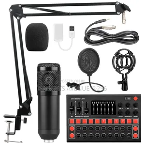 Live Sound Card Podcast Recording Equipment Bundle