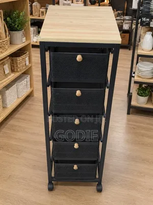 5-Tier Rolling Kitchen Storage Cart
