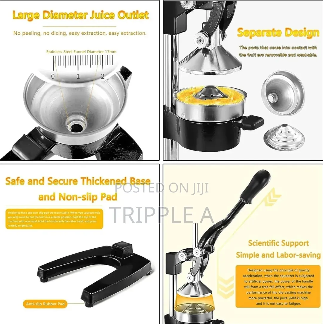 Professional Manual Citrus Juicer Commercial Grade