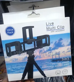 3-in-1 Live Multi Clip Mobile Stand