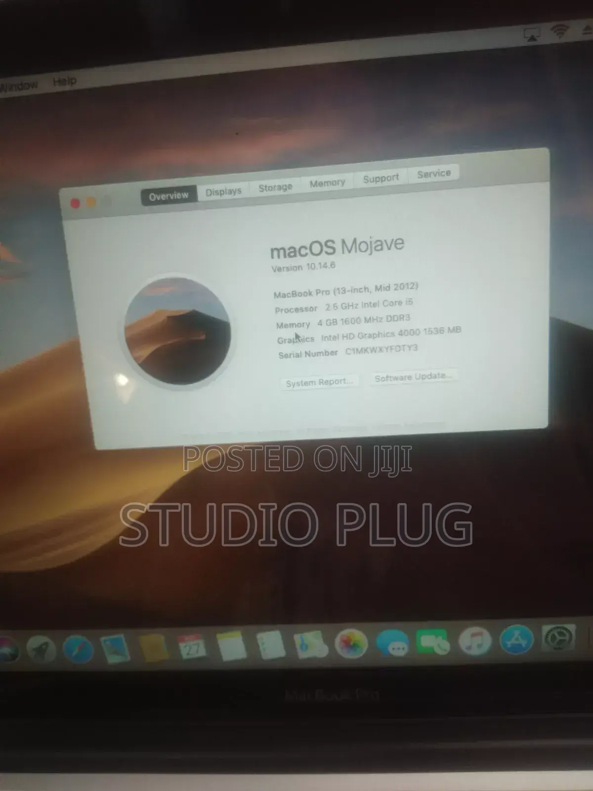 Laptop Apple MacBook Pro 4GB Intel Core i5 HDD 256GB