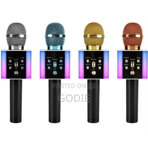 1pcs Wireless Bluetooth Karaoke Microphone - Multicolor