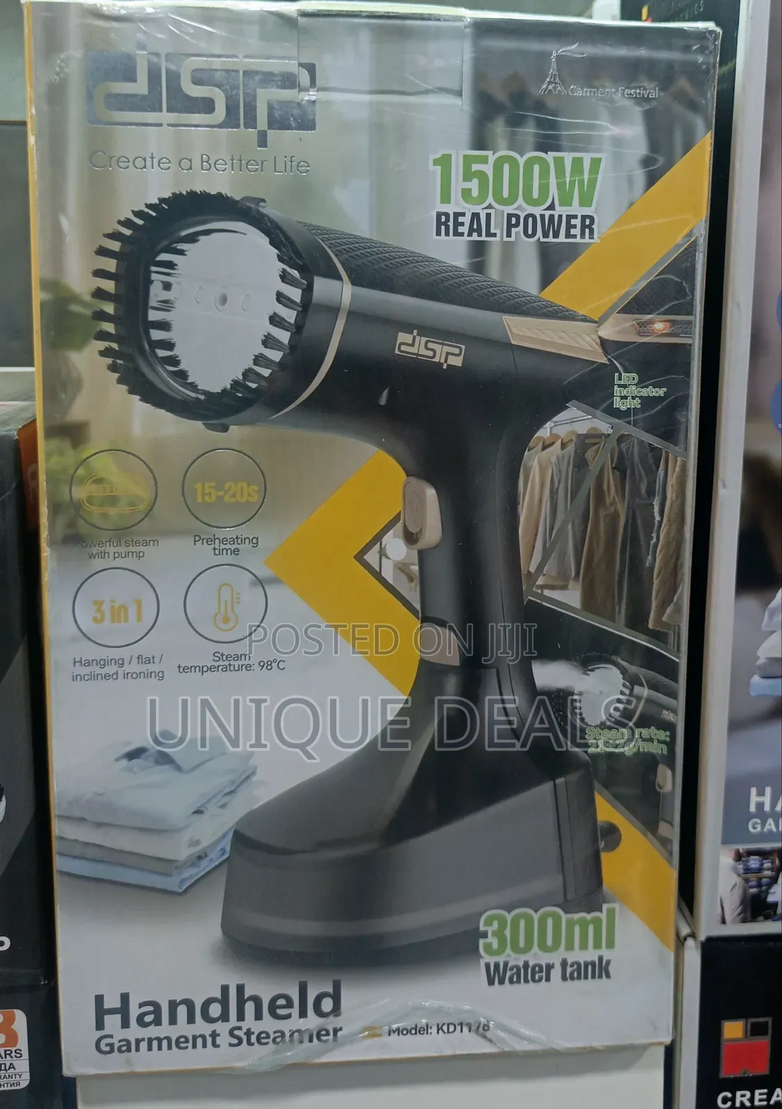 DSP 1500w Handheld Garment Steamer