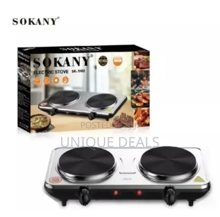 Sokany Electric Stove 2 Burner Hotplate