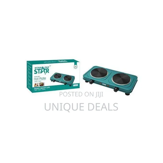 Winning Star St-9638 Double Electric Hot Plate.