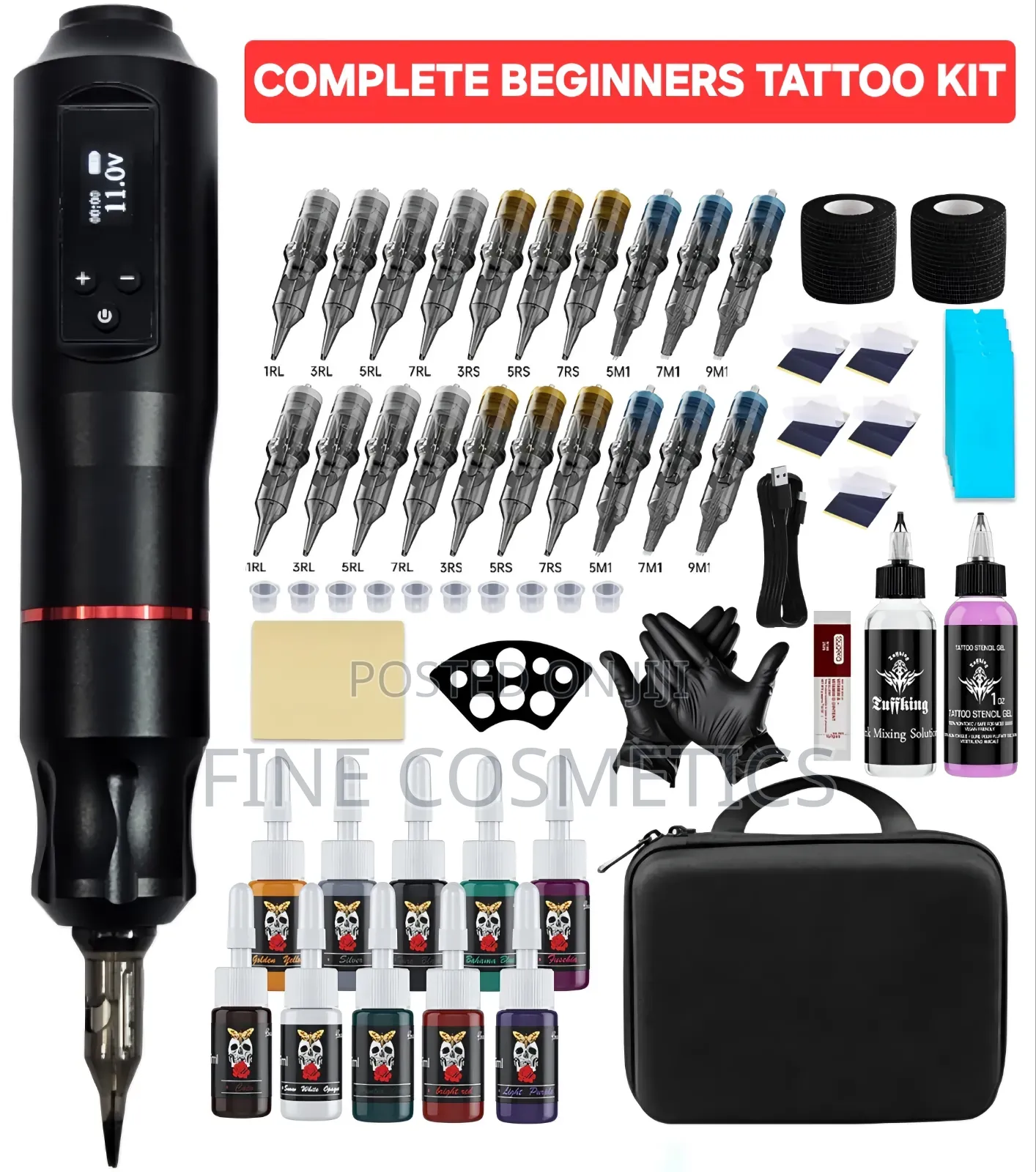 Beginner's Tattoo Kit | Machine With Accessories Micro Blading Make Up
