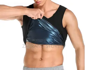 Men's Body Sweat Shape Wear Vest Polymer Shapewear