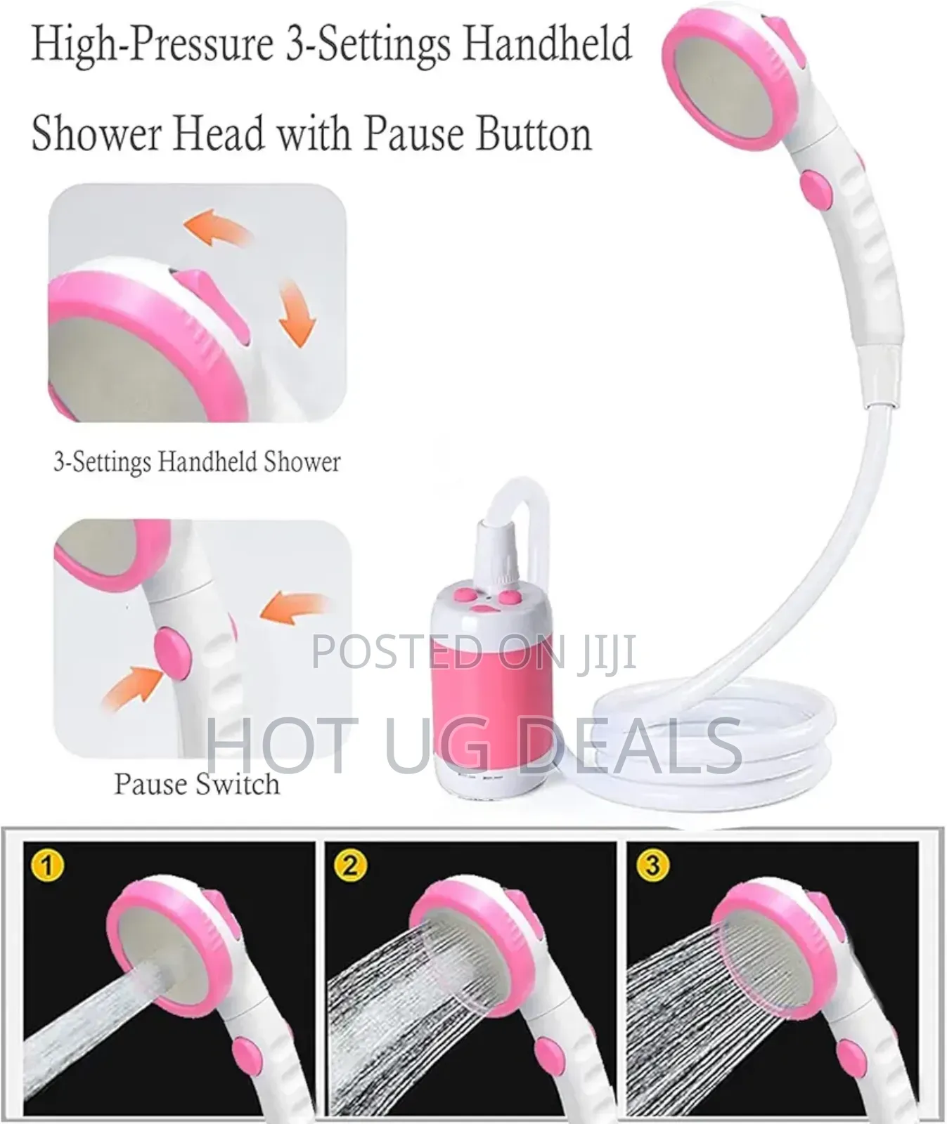 Portable Rechargeable Camping Indoor / Outdoor Shower