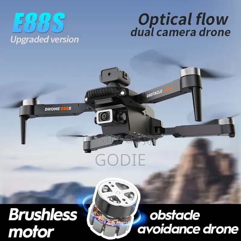 Drone E88s, a Remote-Controlled Quadcopter.