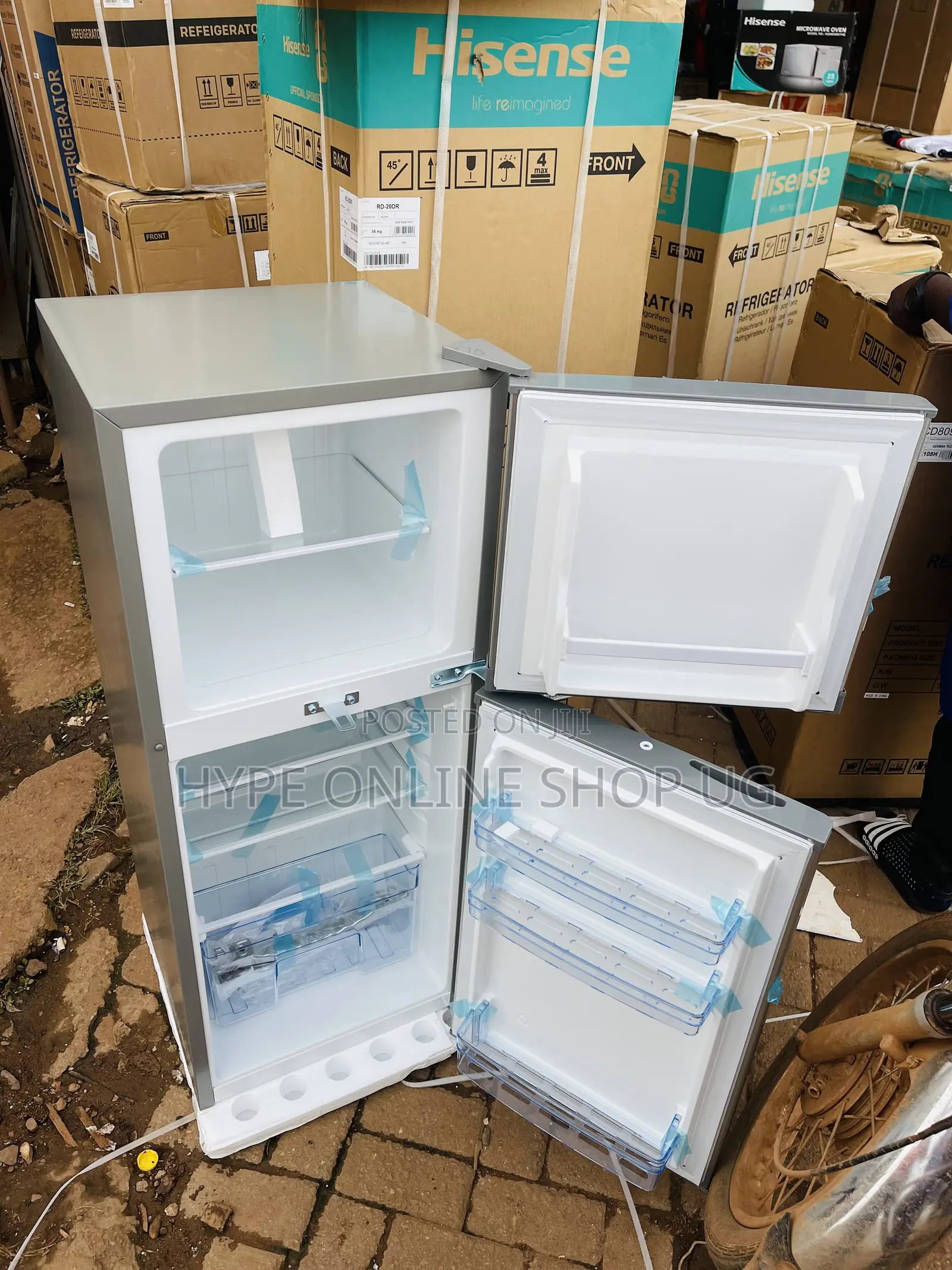 138l Brandnew Silver Cooling Adh Double Door Refrigerator