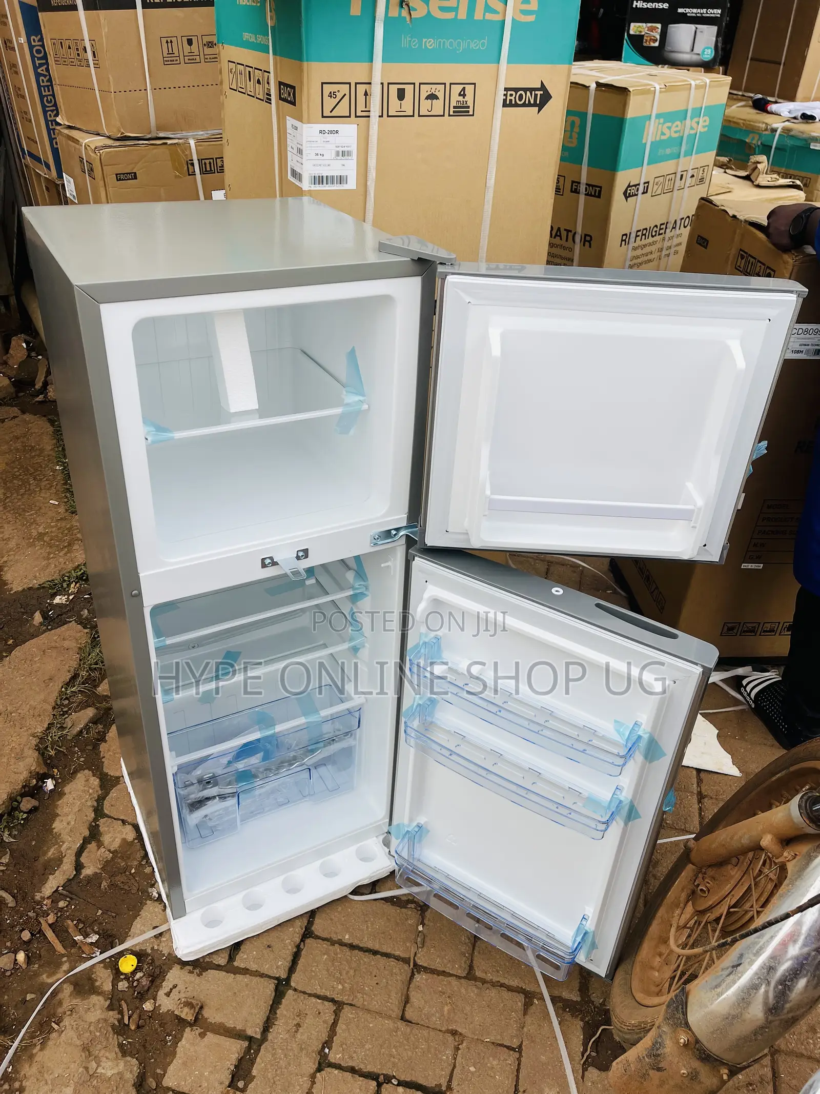 138l Brandnew Silver Cooling Adh Double Door Refrigerator