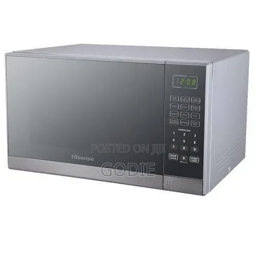 Hisense Microwave Oven, 25 Litres - Silver, Black