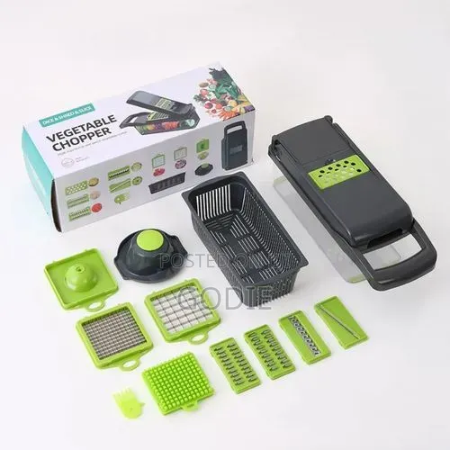 11-in-1 Multi-function Vegetable Fruit Chopper - Green