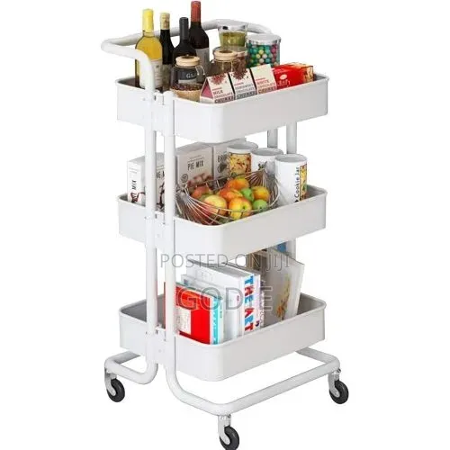 Tier Rolling Utility Organizer Rack,