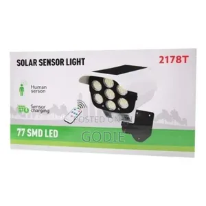 Solar Outdoor Security Movement Sensor Light With Remote