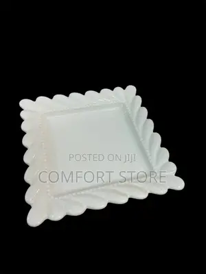 White Dinner Ceramic Plates