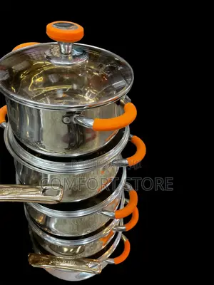 High Quality 5pcs Stainless Steel Cooking Pots and Pans Induction
