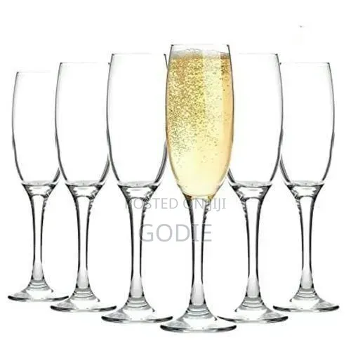 6 Pieces Of Champaign Wine Glasses Cups Drinkware- Colorless