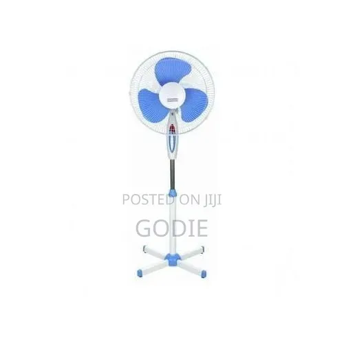 Electric Stand Fan Energy Saving With Variable Speed - White, Blue