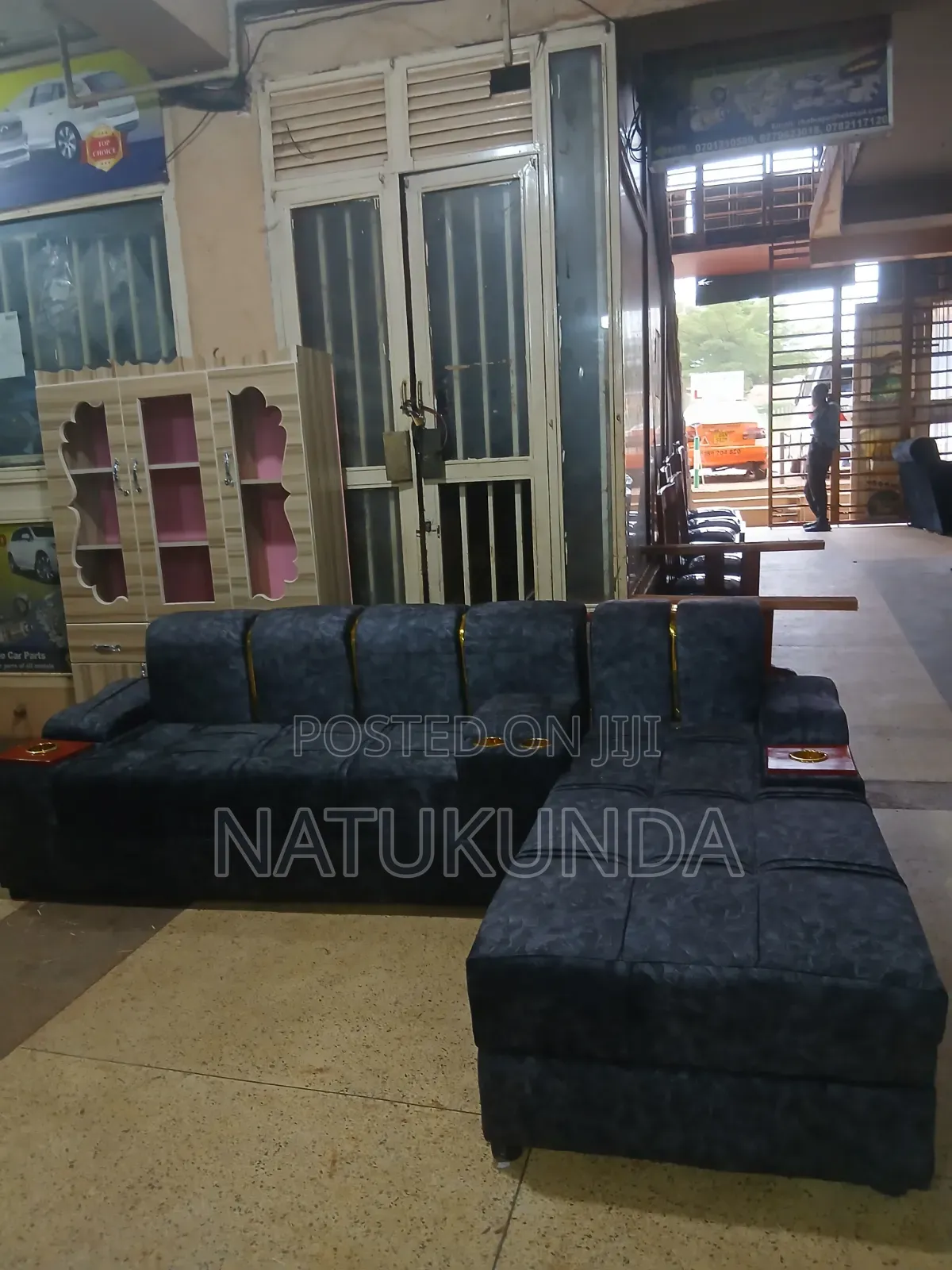 Five Seater Sofa in Grey Colour