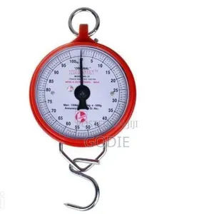 Heavy Duty Hanging Weighing Scale 100kg, Red.