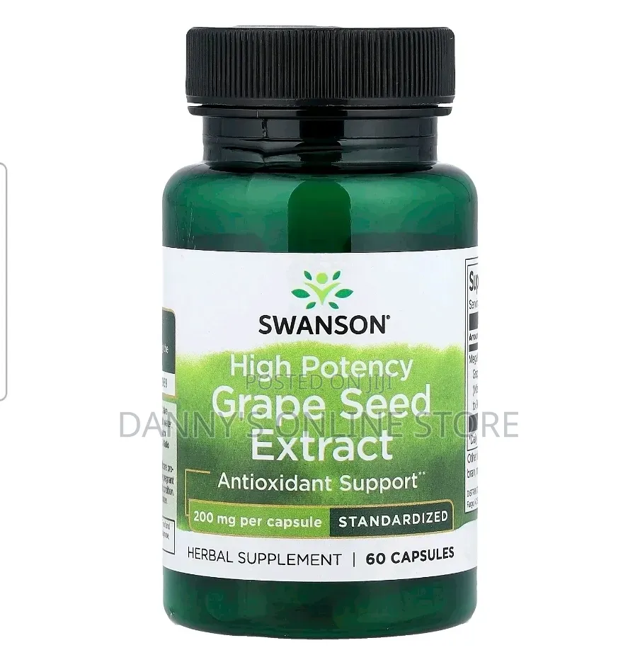 Grape Seed Extract, High Potency, 200mg, 60 Capsules