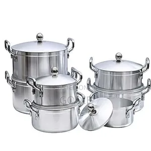 Tornado 7 Piece Heavy Stainless Steel Saucepans/Cookware
