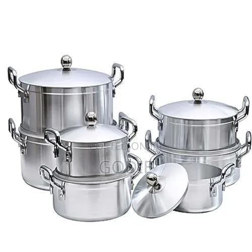 Tornado 7 Piece Heavy Stainless Steel Saucepans/Cookware
