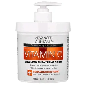 Advanced Clinicals Vitamin C, Advanced Brightening Cream, 454g