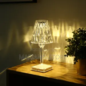 Led Crystal Table Lamp Used For Bedside Or Decorative Lighting.