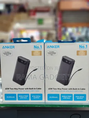 Anker Power Bank (, 87w, Built-in Usb-C Cable).