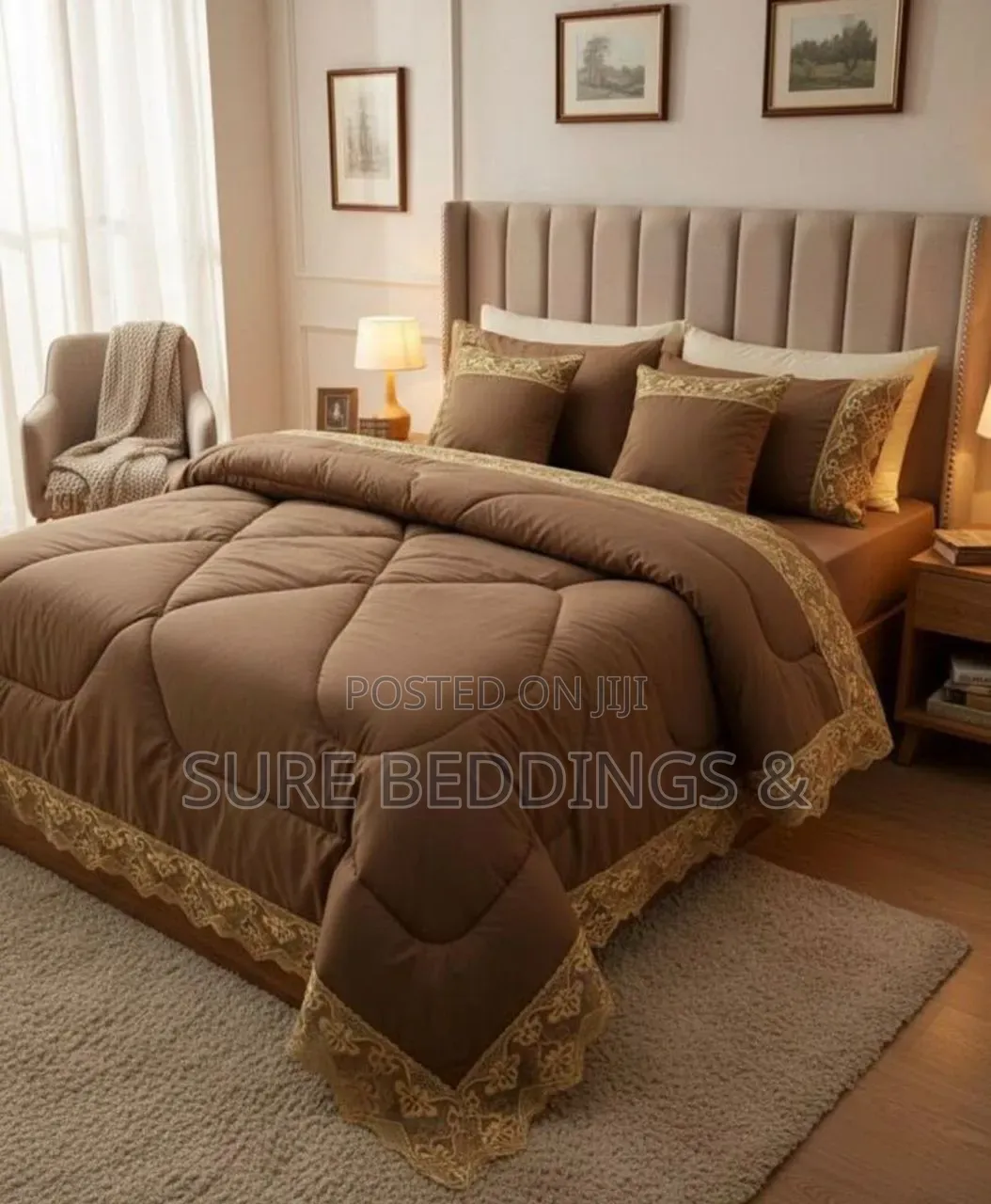Brown 6 Pieces Duvet