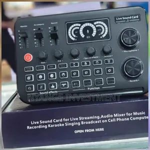 Live Sound Card and Audio Mixer for Live Streaming, Podcasting,