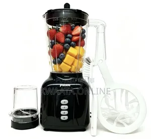 1.75litres Panda 2in 1 Juice Blender With Grinder, Red or Black-350w