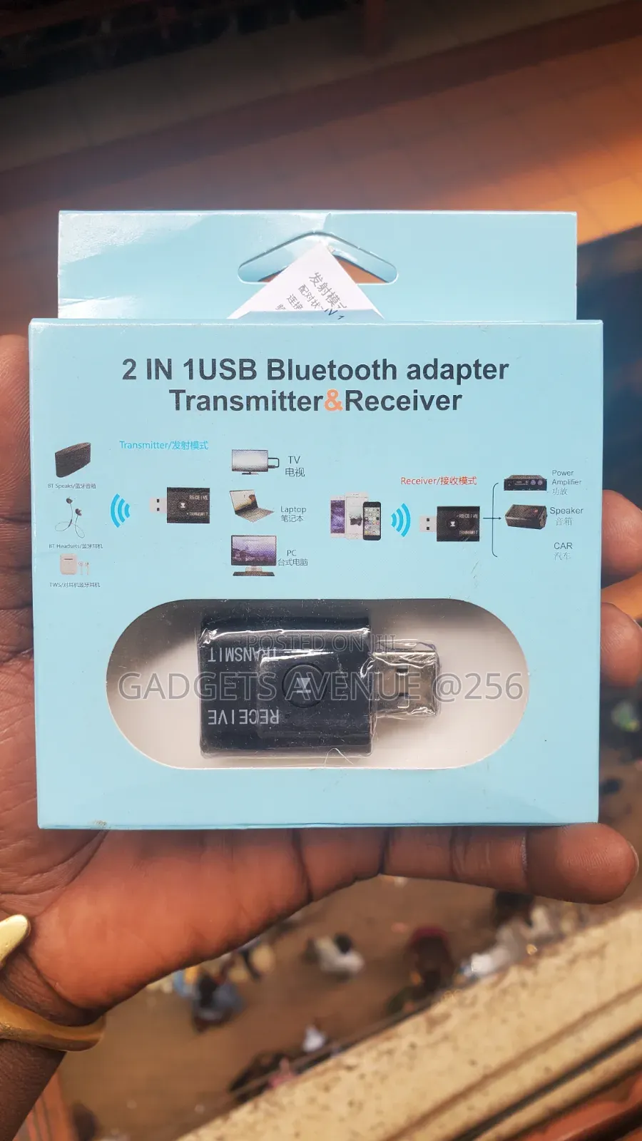 2 in 1 Usb Bluetooth Adapter Transmitter Receiver Designed