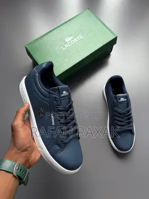 Navy Blue Version of Lacoste Leather Men’S Shoes