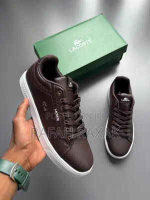 Brown Version of Lacoste Leather Men’S Sneakers