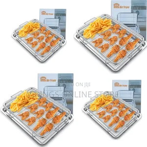 Stainless Steel Oven Air Fryers Basket and Tray Set