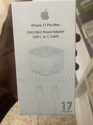 Usb-C Power Adapter With Usb-C to C Cable, 35w, iPhone 15,17