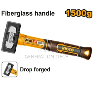Ingco 1500g Heavy Duty Stoning Hammer Forged Stone Mason Hammer