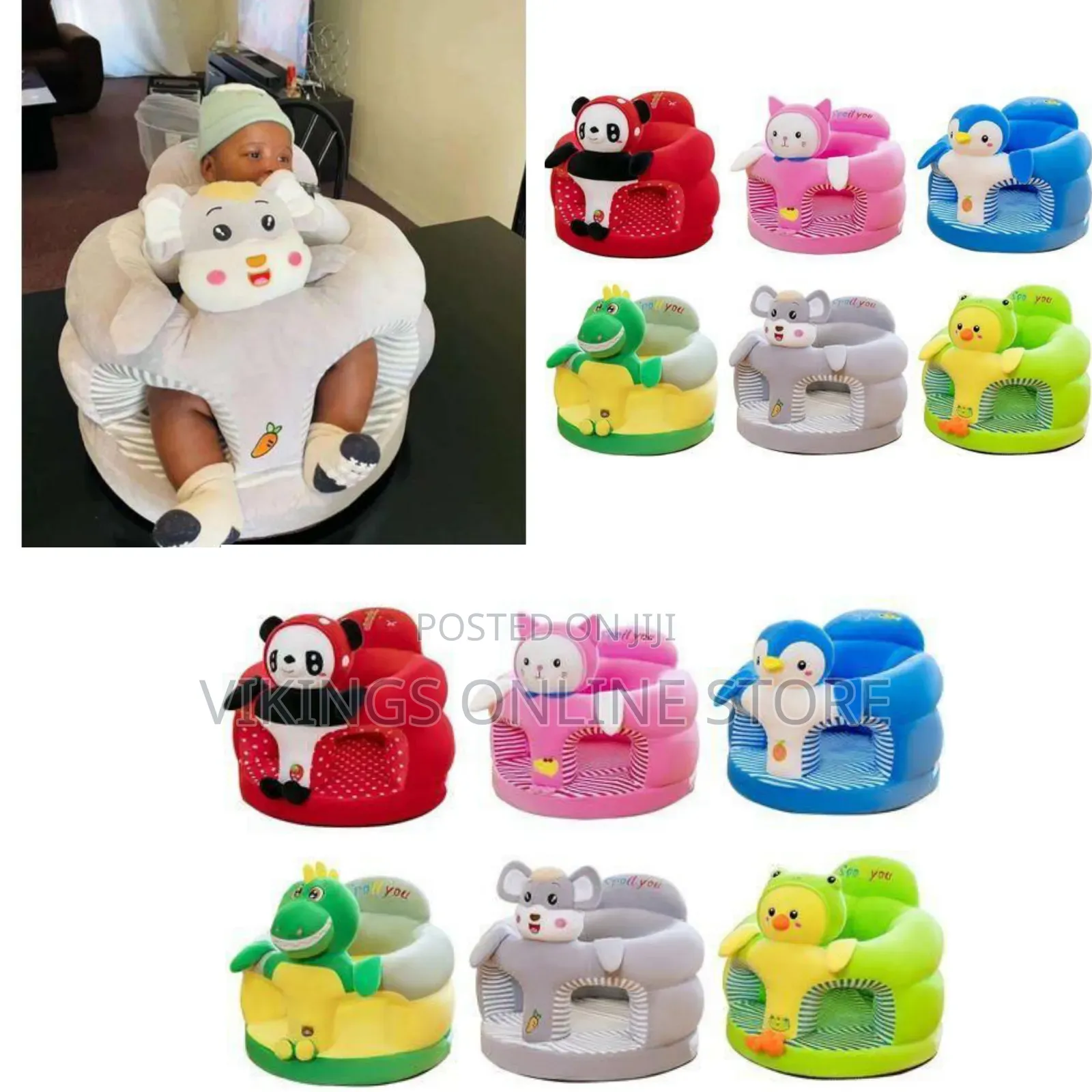 Cartoon-Themed Baby Support Sofas